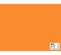 APLI 14276 - Cartulina naranja fluorescente 50 x 65 cm 170 g 25 hojas