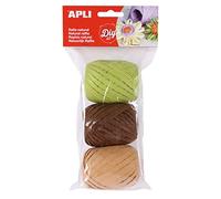 APLI 14413-Rafia Natural Tonos Nature 3 u.