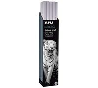 APLI 14450 Rollo Papel Kraft, Blanco, 1 X 25 M