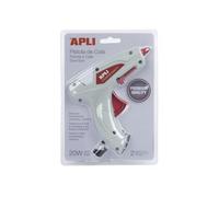 APLI - 16668 pistola y lápiz de silicona caliente Gris, Rojo