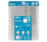 APLI 16914 - Forro de Libros con Solapa Ajustable PP. 30 x 53 cm, 75 µ