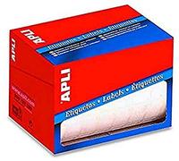 APLI 1695 - Rollo etiquetas blancas (34 x 67), adhesivo permanente