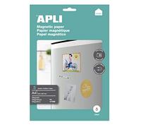APLI 17169 - Papel magnético imprimible con 3 hojas