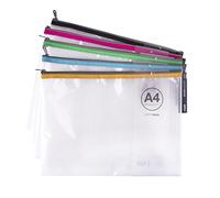 APLI 17385 - Bolsa Zipper Bag A4, Colores surtido, 1 pieza