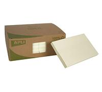 APLI 18321 -Notas adhesivas recicladas CLASSIC 125 x 75 mm 12 blocs de 100 hojas color amarillo