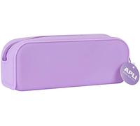 APLI 18416 - Estuche multiusos de silicona Nordik Collection - VIOLETA - Estuche escolar de 185 x 75 x 55 mm