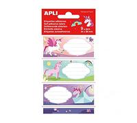APLI 18435 - Etiquetas escolares Unicornios 9 u.
