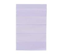 APLI 18725 - Bolsas auto cierre con franjas de escritura 60 x 80 mm pack de 100 u. Aptas para uso alimenticio