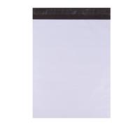 APLI 19077 - Pack 50 bolsas blancas opacas con cierre adhesivo para envíos y paquetería - 300 x 370 mm