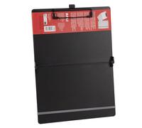 Apli 19645a - clipboard plegable a4 negro, portapapeles plástico abs