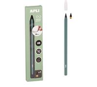 APLI Lápiz infinito APLI 19801 — Cuerpo verde, sin tinta con mina de recambio