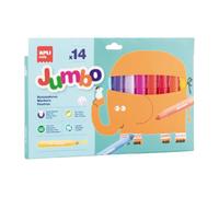 APLI 20623 - Rotuladores Jumbo, 14 Rotuladores con Punta Extra Gruesa
