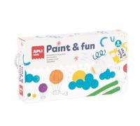 APLI 20629 - Rotuladores Dots, 6 Rotuladores con Punta de Espuma Redondeada