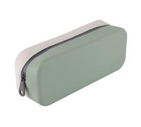 APLI 20656 - Estuche Escolar Bicolor Kaki y Gris de Silicona Up North