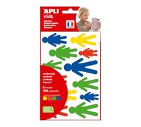 APLI 20687 - Bolsa gomets permanentes en forma de siluetas 6 hojas