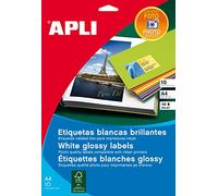 APLI 2923 - Etiquetas blancas calidad foto 99,1 x 34,0 mm 10 hojas