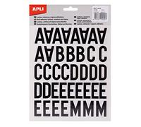 APLI 4430 - Pegatinas con números y símbolos, 30 mm, 4 hojas