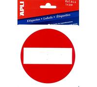 APLI 844-Etiqueta señalización prohibido el paso 1 u.