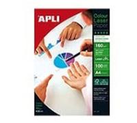 APLI A11817 Papel Fotográfico | Laser | Brillante | A4 | 160g (100 hojas)