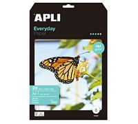 Papel Fotográfico Apli Everyday 12080/ DIN A4/ 180g/ 20 Hojas/ Brillante
