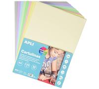 APLI - Cartulina A4 170 g/m², 50 Hojas, Colores Surtidos | Cartulina De Calidad Profesional, Fácil De Usar