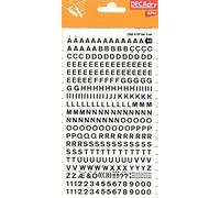 APLI DD60F - Letras y números transferibles negros 5 mm, 339 caracteres
