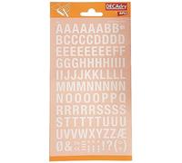 APLI DDB12F - Letras transferibles mayúsculas blancas 12 mm, 117 caracteres