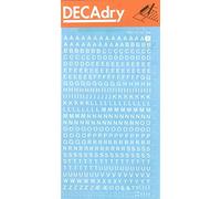 APLI DDB1F - Letras transferibles mayúsculas blancas 4 mm, 470 caracteres