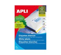 Apli Etiquetas A4 70 x 37 mm - 24 por hoja | Pack 100 hojas