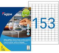 Apli - Etiquetas blancas para sobres de letra, pack de 20 hojas, tamaño: 16 x 22 m