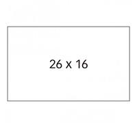 APLI 100917 - Pack de 6 rollos para etiquetadora, color blanco, 26 x 16 mm