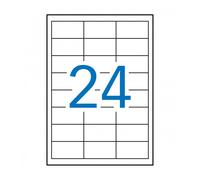 APLI 12966 - Etiquetas blancas resistentes intemperie 64,6 x 33,8 mm 100 hojas