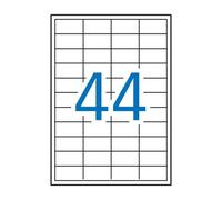 APLI 1285-4.400 Etiquetas Blancas Permanentes 48,5 x 25,4 mm | 100 Hojas A4, Cantos Rectos, Imprimibles Con Inkjet, Láser Y Fotocopiadora, Ideales Para Sobres
