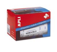 APLI Rollo de etiquetas 10084 – PVP blancas removibles 12 mm x 18 mm (3360 etiquetas)