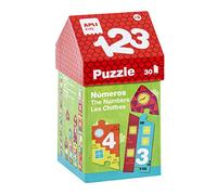 APLI Kids- 1, 2, 3 Puzle Casita, Multicolor (14806)
