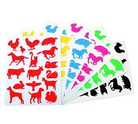 APLI Kids 10114-Bolsa gomets siluetas animales granja 12 hojas