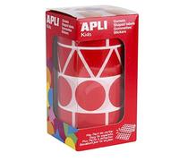 APLI Kids 11163 - Rollo de gomets figuras surtidas color rojo, tamaño XL