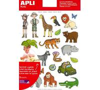 APLI Kids 11433 - Bolsa de gomets, 3 hojas, La selva