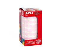 APLI Kids 11479 - Rollo de gomets redondos 10,5 mm, color rosa