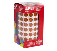 APLI Kids 11481-Rollo gomets redondos Ø 10,5 mm marrones