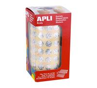 APLI Kids 11628-Rollo gomets redondos Ø 10,5 mm holográficos