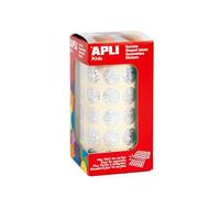 APLI Kids 11631-Rollo gomets redondos Ø 15 mm holográficos
