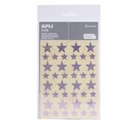 APLI Kids 12055 - Bolsa de pegatinas estrella holográficas, color rosa 3 hojas