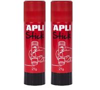 APLI Kids 12146 Pegamento de barra, Rojo, 21 g (Paquete de 2)
