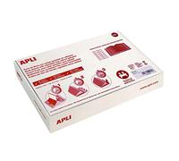 APLI 12280 - Forro de libros de PVC con solapa ajustable. Formato caja de 100 u. 130 µ tamaño 29 x 53 cm