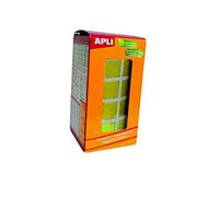 APLI Kids 12475-Rollo gomets cuadrados 15 mm amarillos
