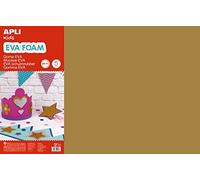 APLI Kids 12766 - Bolsa goma EVA marrón, 400x600x2mm 5 hojas