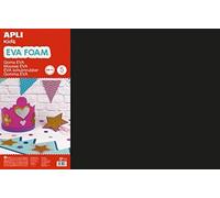 APLI Kids 12768 - Bolsa goma EVA negro, 400x600x2mm 5 hojas