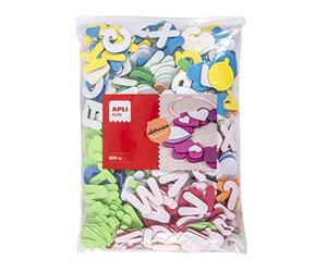 APLI Kids 13074 - Bolsa formas EVA formas letras, 104 U