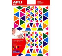 APLI Kids 13239 - Gomets autoadhesivo con forma de triangulo, multicolor en blister de 720 unidades surtidas
